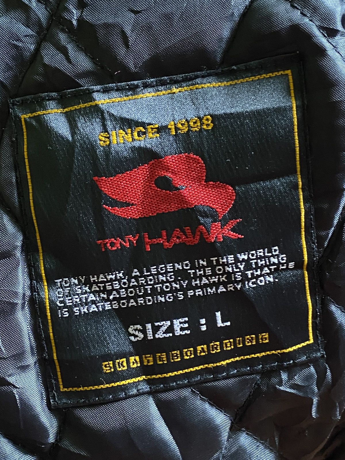 Tony Hawk 90s Tony Hawk- Embroidered Letterman Varsity Jacket Size US L / EU 52-54 / 3 - 14 Thumbnail