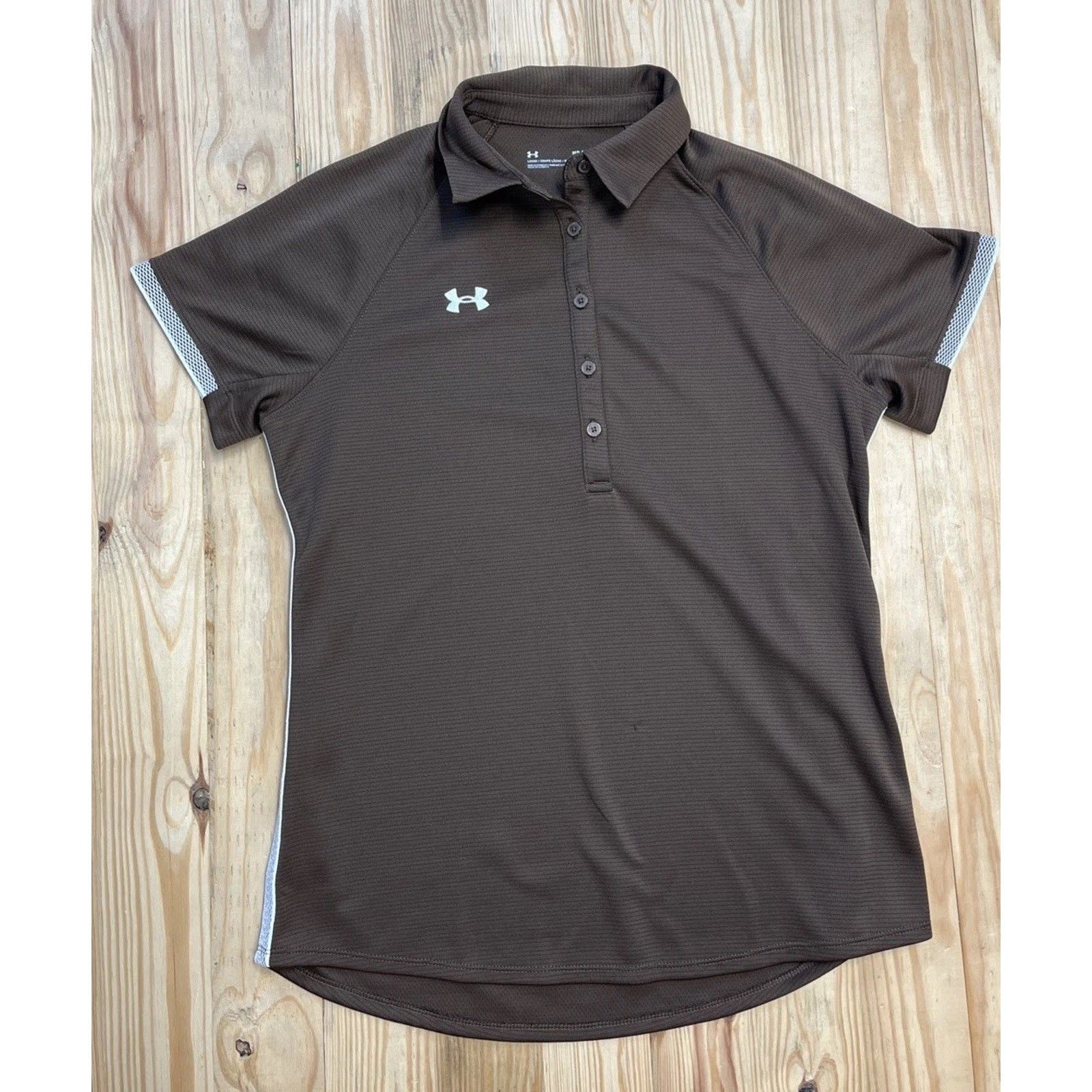 Under Armour Under Armour Women’s Brown & White Rival Polo Medium Size M / US 6-8 / IT 42-44 - 1 Thumbnail