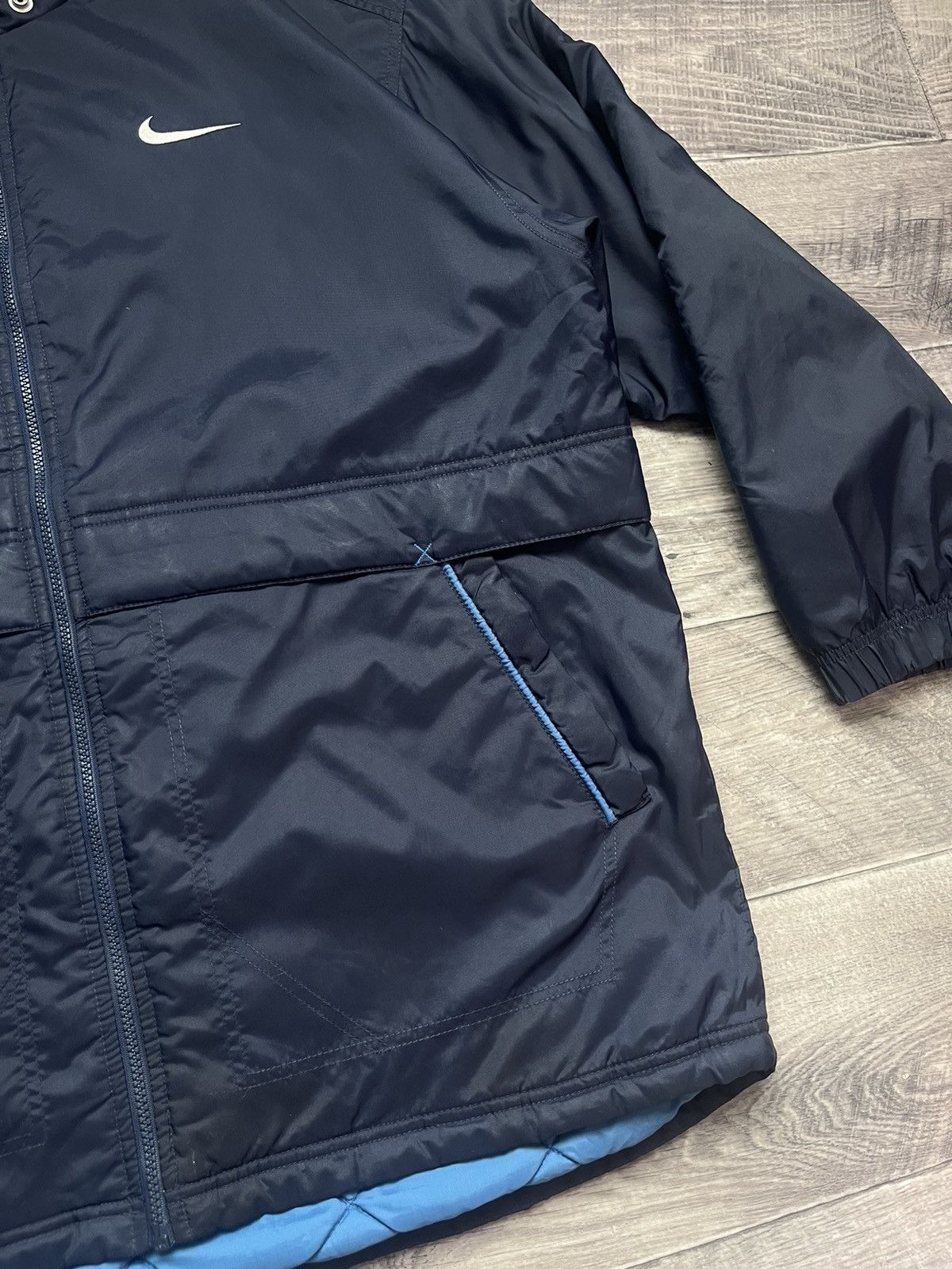 Nike 90s Vintage Nike Down Jacket Big Swoosh Logo Back Rare Size US L / EU 52-54 / 3 - 10 Thumbnail