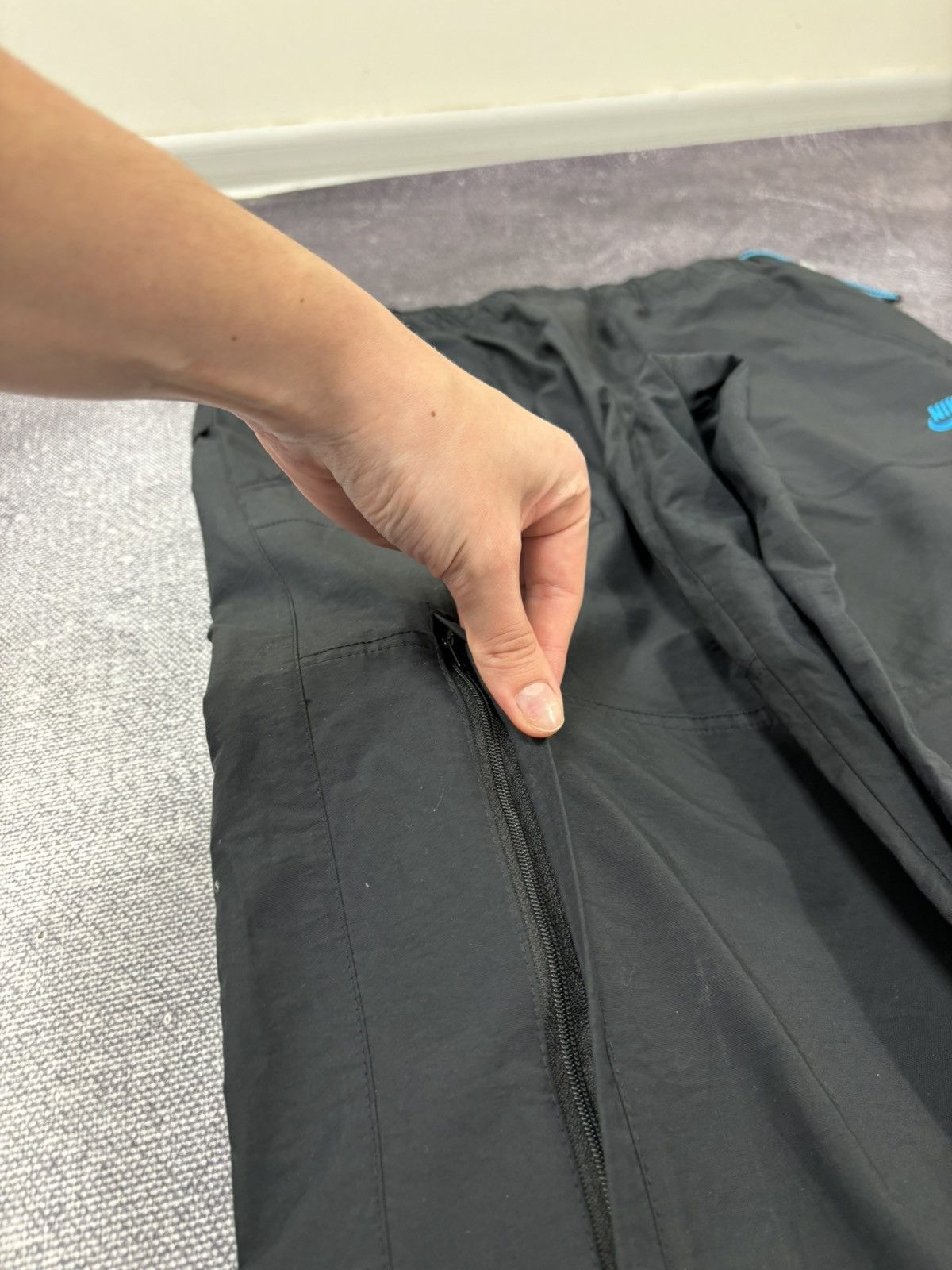 Nike Vintage Nike Air Y2K 0.0.9 Rare Tech Black Baggy Track Pants Size US 32 / EU 48 - 10 Thumbnail