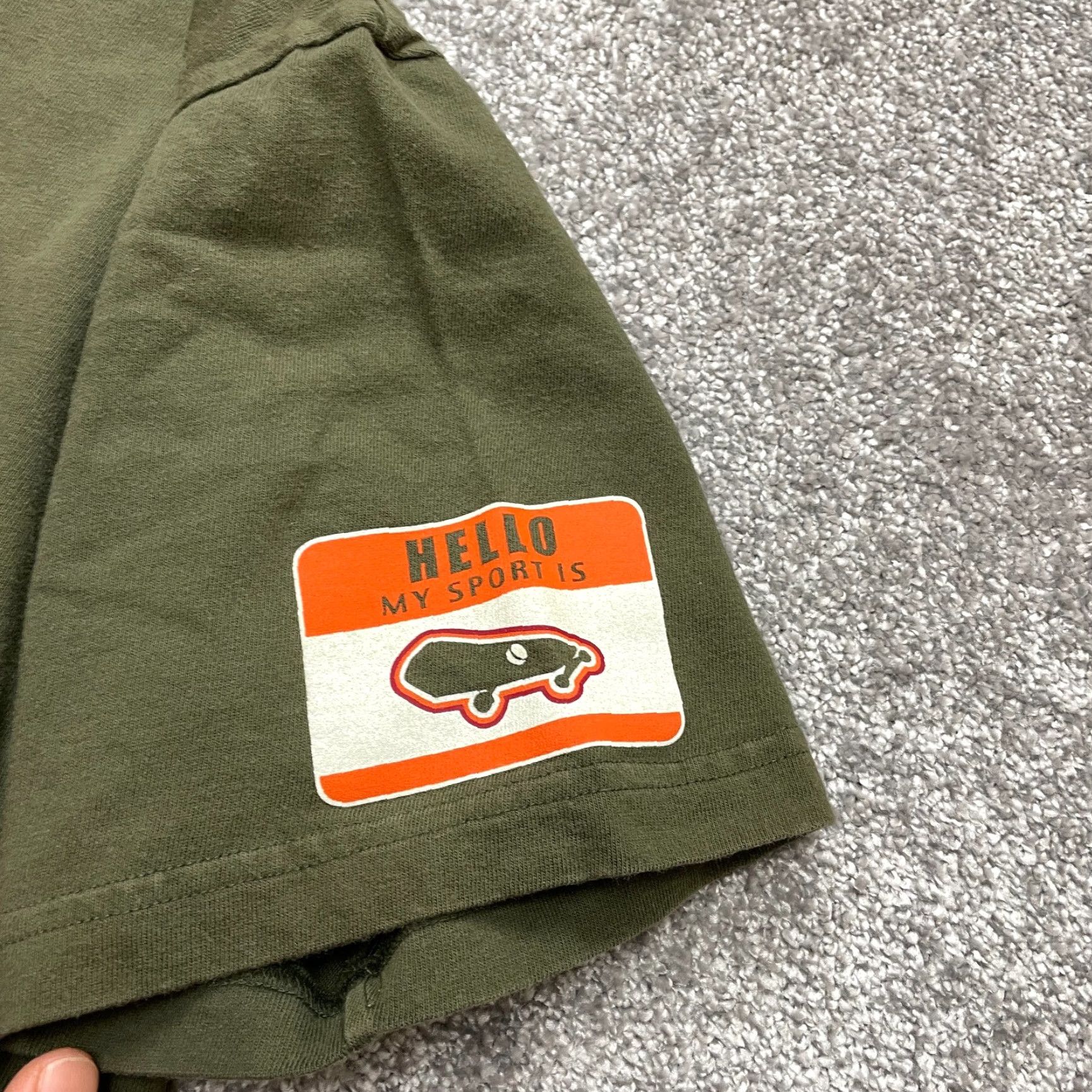 Old Navy Old Navy T-Shirt Womens XL Short Sleeve Crew Green Cars Graphic Skateboard Size XL / US 12-14 / IT 48-50 - 3 Thumbnail