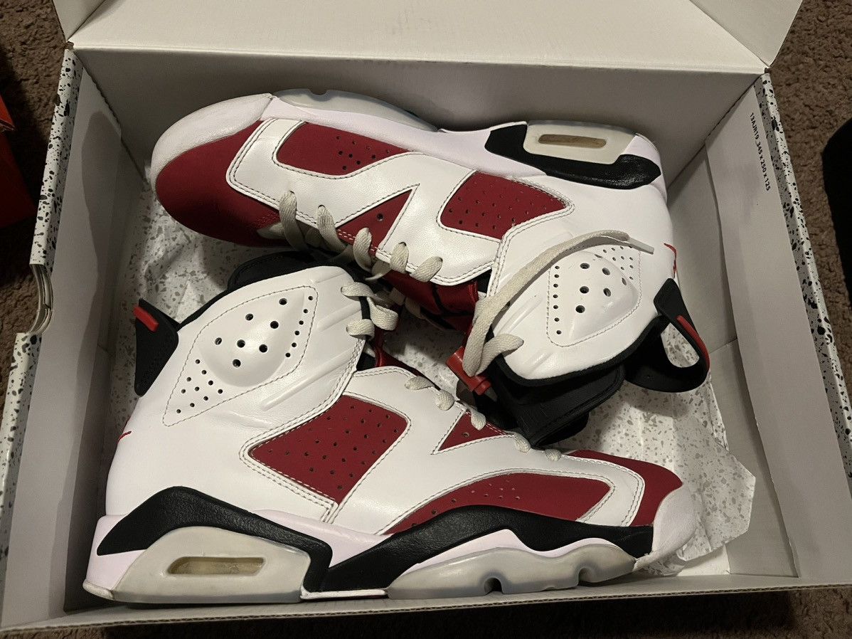 Nike 2021 Air Jordan 6 Retro OG 'Carmine' 2021 Size US 9 / EU 42 - 1 Thumbnail