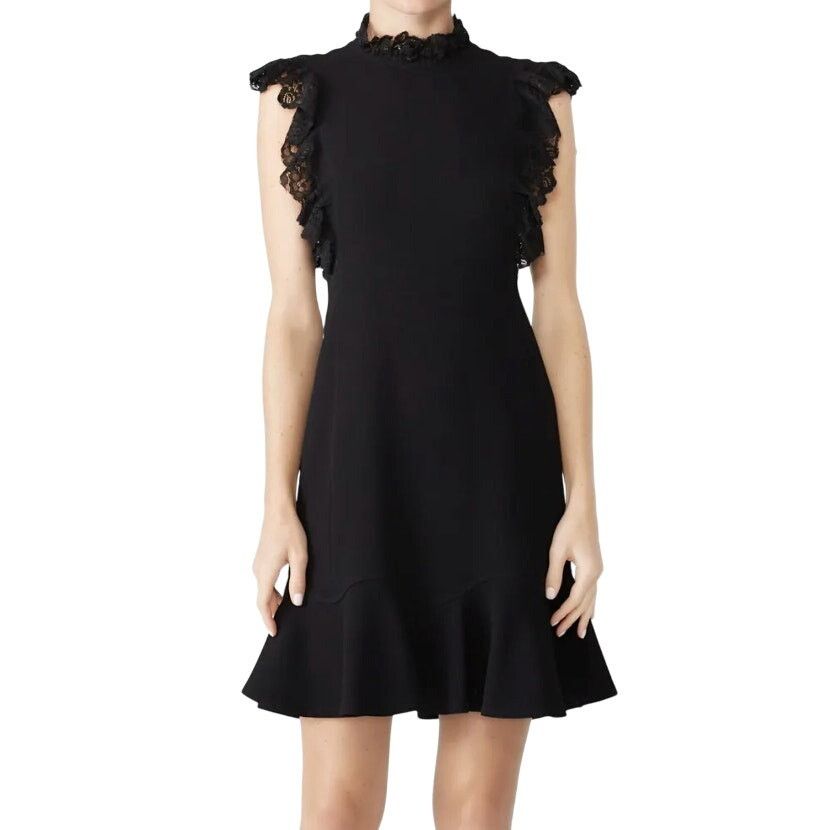 Rebecca Taylor Rebecca Taylor NYC Flutter Sleeves Lace Dress, Size US 0 Size XS / US 0-2 / IT 36-38 - 2 Thumbnail