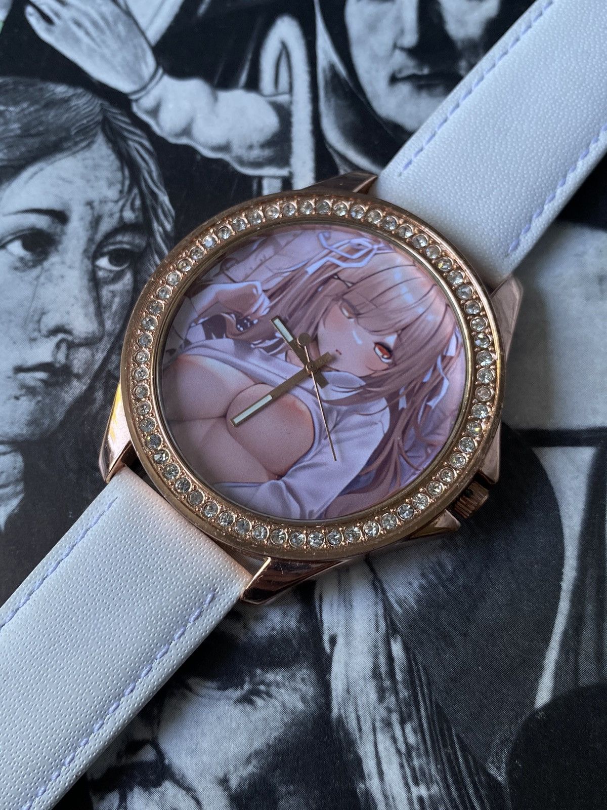 Japanese Brand × Jewelry × Vintage Anime Girl Watch Kawaii Stylish White Strap Size ONE SIZE - 7 Thumbnail