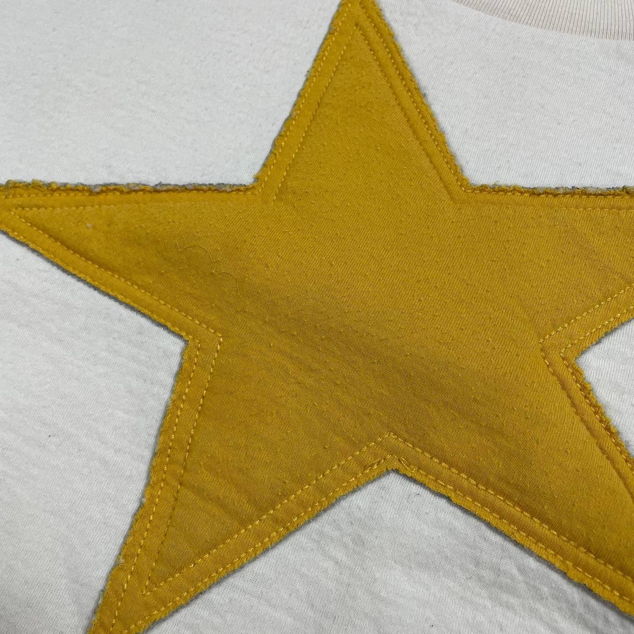 Designer × Stella McCartney Stella McCartney Star Patches Jersey T Shirt Women’s Beige Size XS / US 0-2 / IT 36-38 - 11 Thumbnail