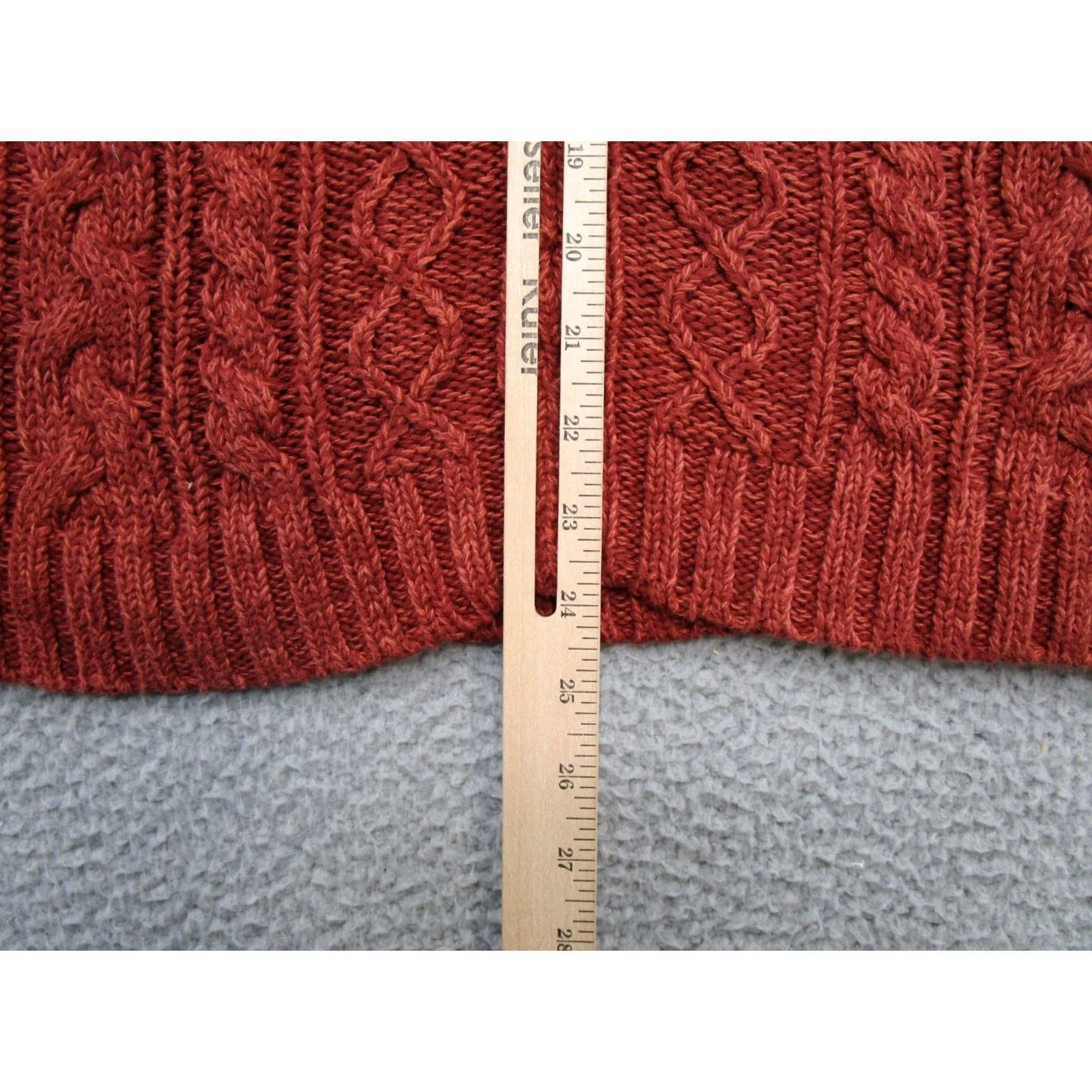 Vintage VINTAGE Cabela's Red Cable-Knit Collared Full Zip Cardigan Sweater Womens Size S Size S / US 4 / IT 40 - 5 Thumbnail