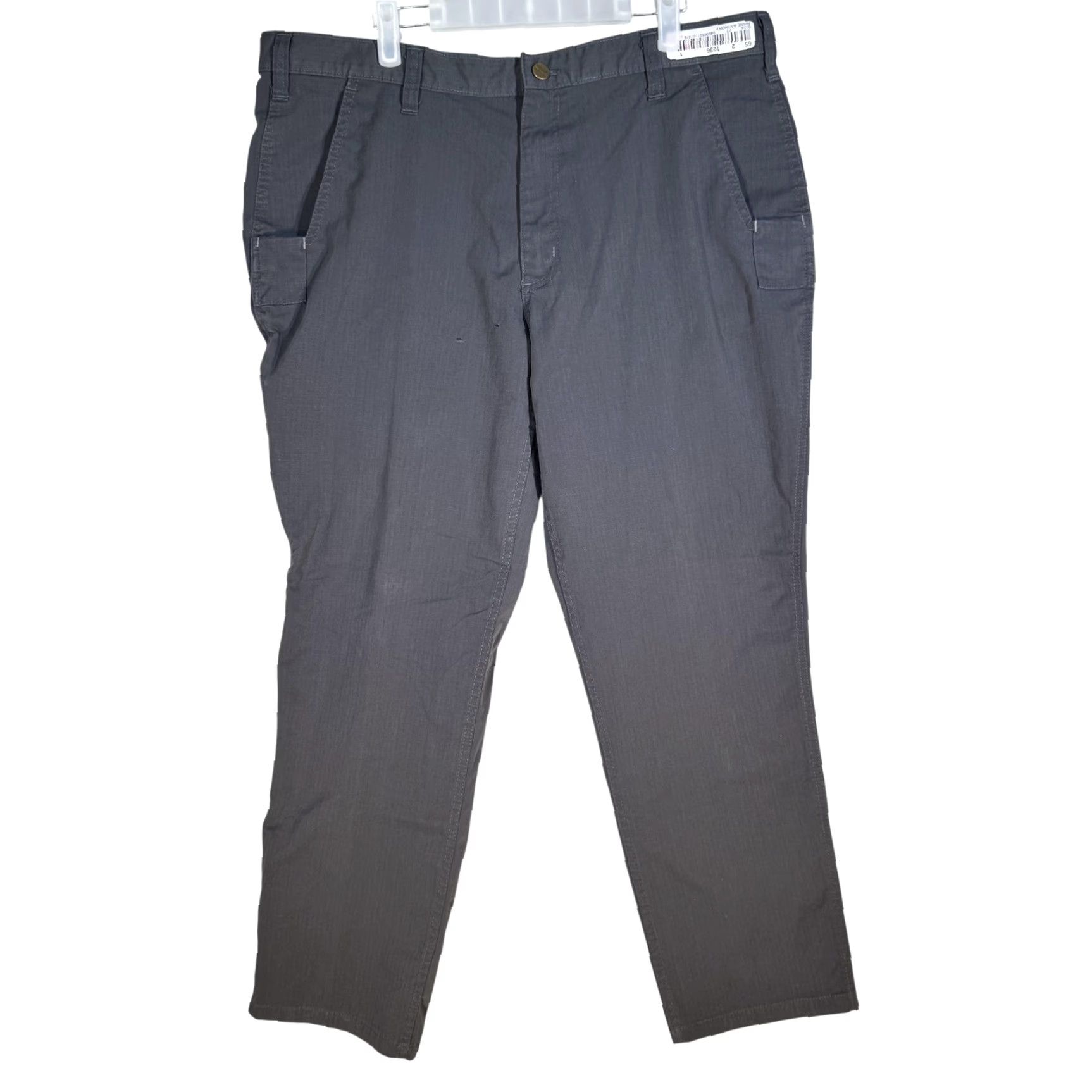 Carhartt Carhartt Pants Mens 38x28 Gray Relaxed Fit Ripstop Workwear Hidden Zip Pocket Size US 38 / EU 54 - 2 Thumbnail