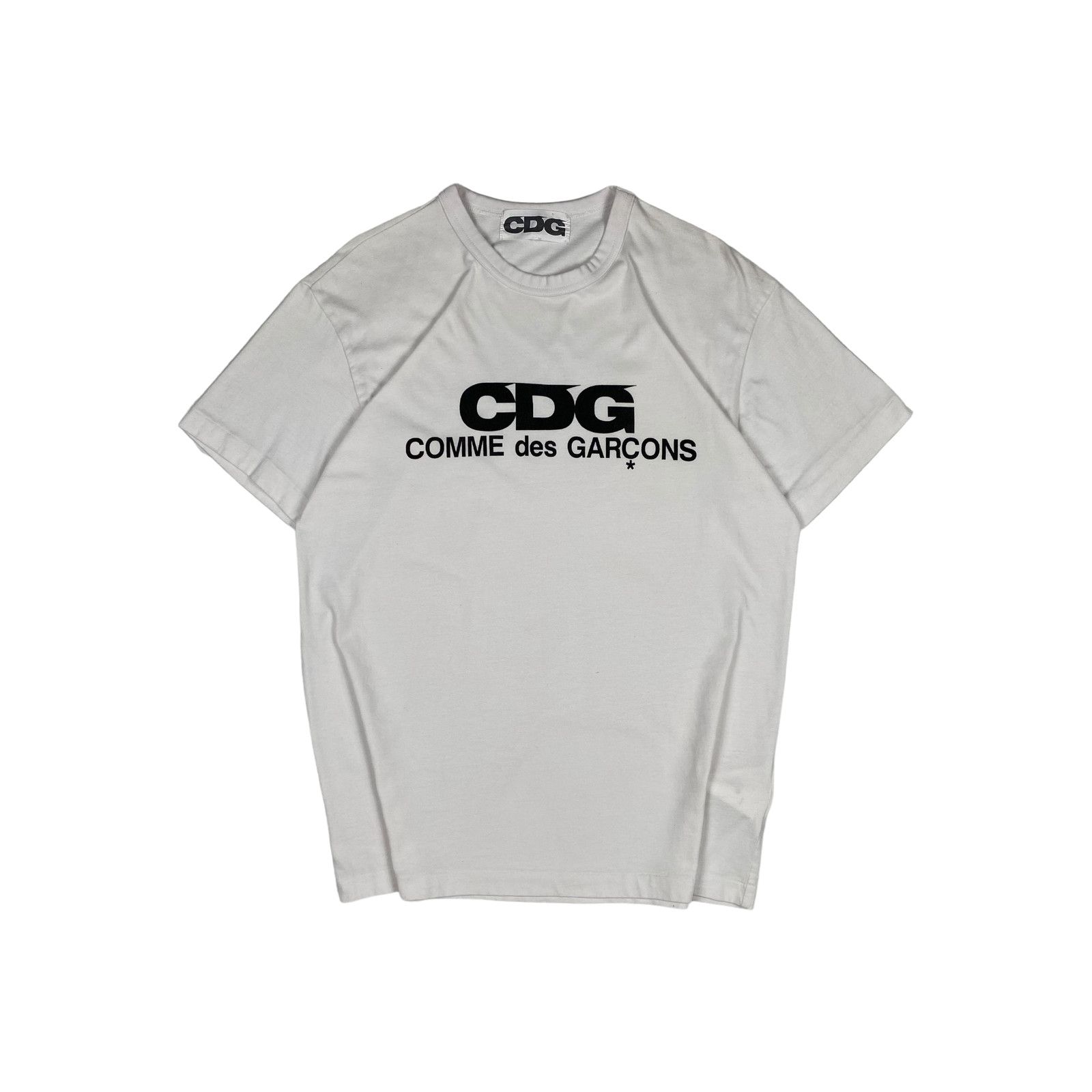 Comme des Garcons CDG White Logo Tee Size US XL / EU 56 / 4 - 1 Thumbnail