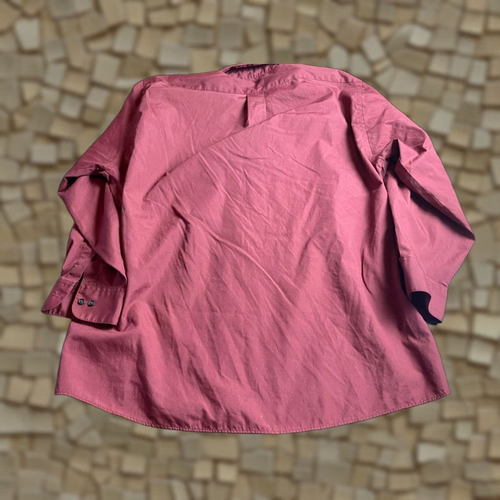 Van Heusen VINTAGE Van Heusen Shirt Mens XL Red Maroon Poplin Button Up Long Sleeve Size US XL / EU 56 / 4 - 1 Thumbnail