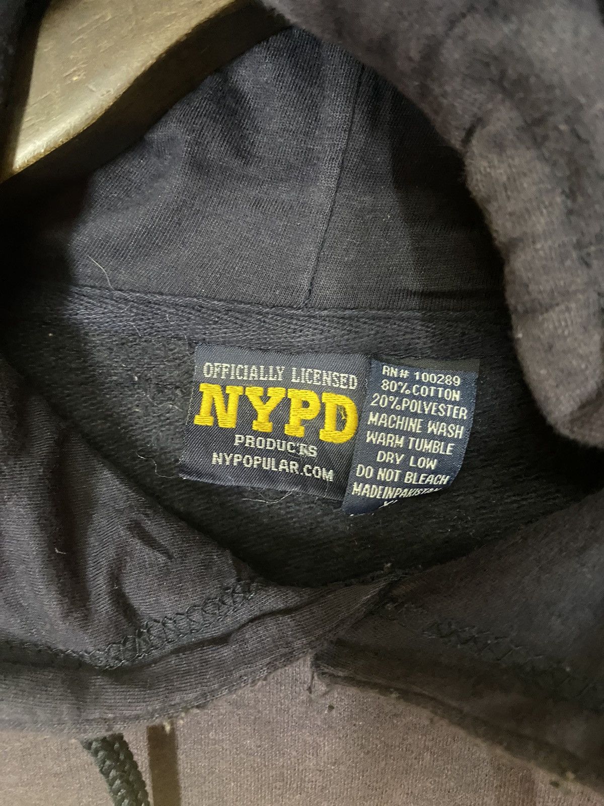 Vintage Y2k nypd hoodie pullover sun faded size xl Size US XL / EU 56 / 4 - 3 Thumbnail
