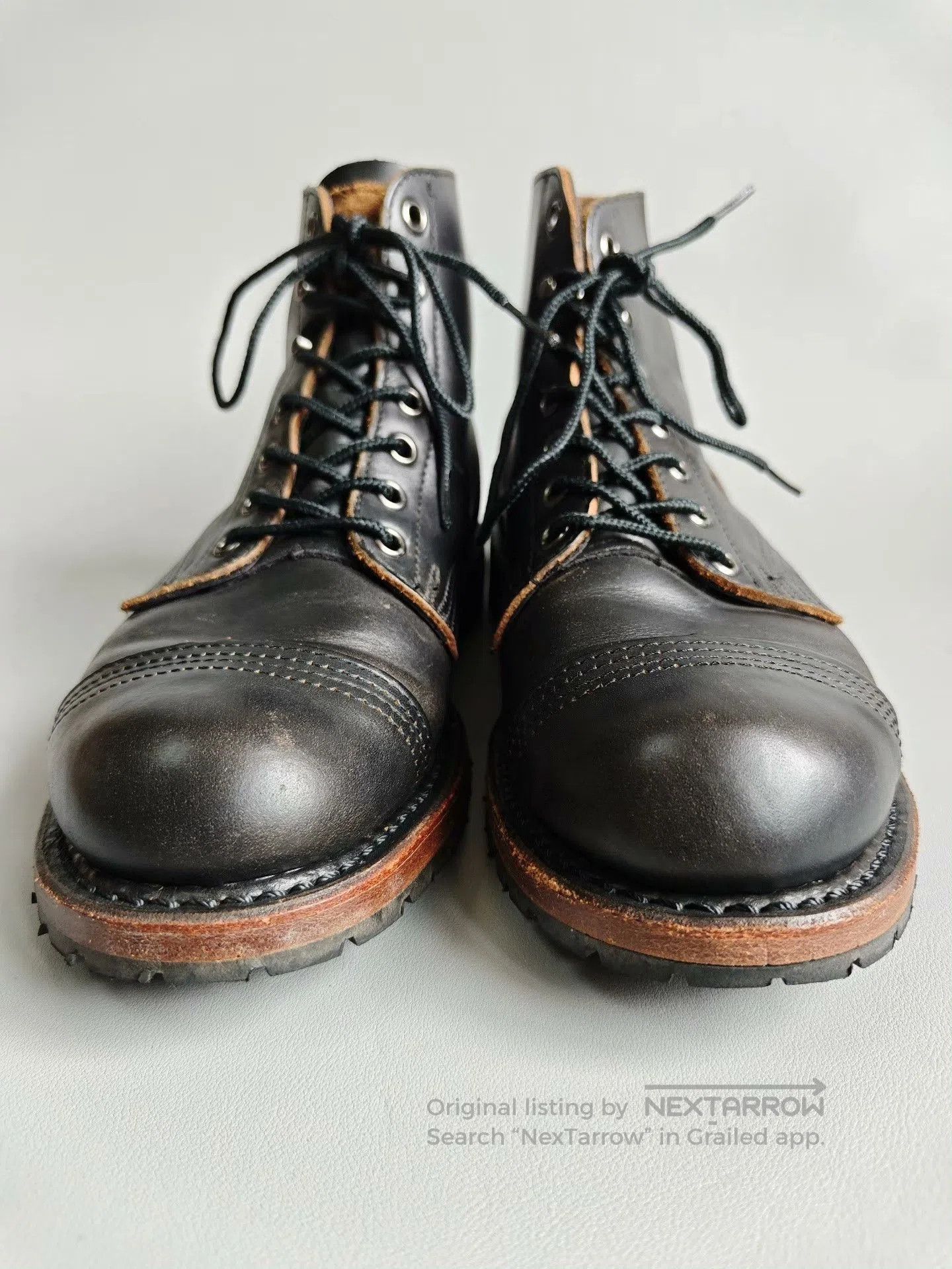 Thorogood Thorogood 7D Black Leather Boots USA. Size US 7 / EU 40 - 3 Thumbnail