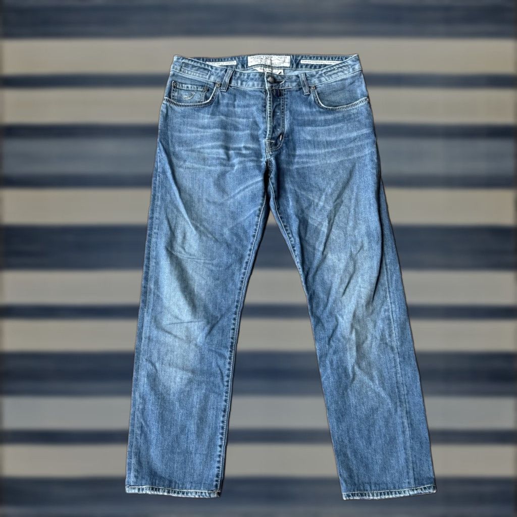 Jacob Cohen VINTAGE Jacob Cohen Italy Handmade Luxury Blue Denim Jeans 36 Slim Men City Logo 27.5 Inseam 5-Pocket Design Size US 36 / EU 52 - 1 Thumbnail