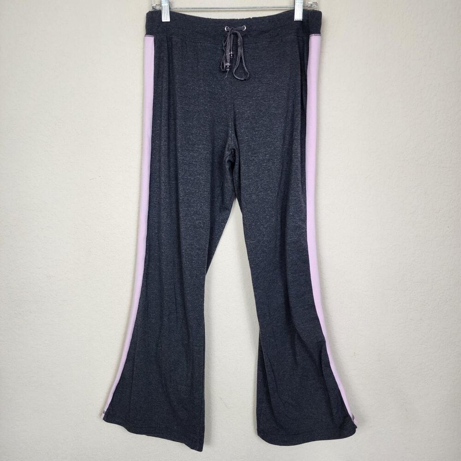 Other Large Dark Grey Gray Pink Trim Sweatpants Size 36" / US 14 / IT 50 - 1 Thumbnail