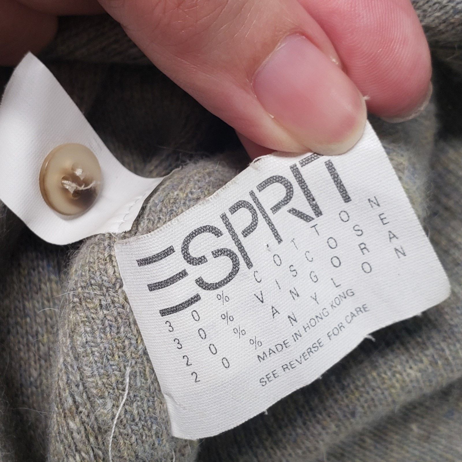 Esprit Vintage Esprit Sweater Vest Mens Medium Gray Sleeveless Size US M / EU 48-50 / 2 - 3 Thumbnail