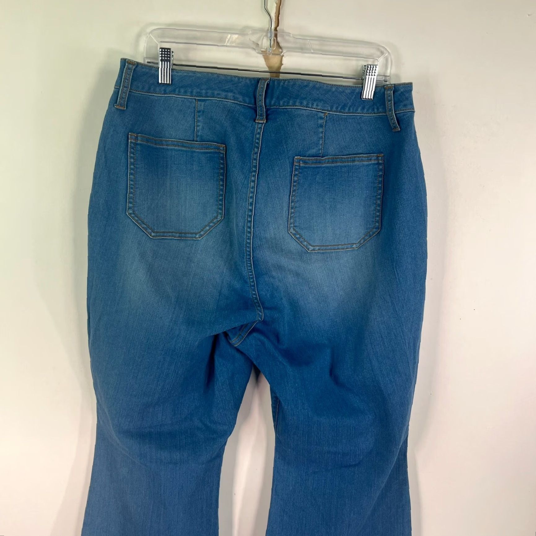 Torrid Torrid Flare Leg Denim Jeans Plus Size 18 High Rise Blue 36W 34L Womens Size 40" / US 18 - 5 Thumbnail