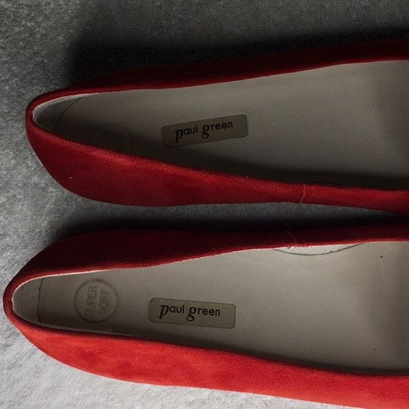 Other Paul Green Teddy Pointed Toe Flats in Red (US 7.5) Size US 7.5 / IT 37.5 - 6 Thumbnail