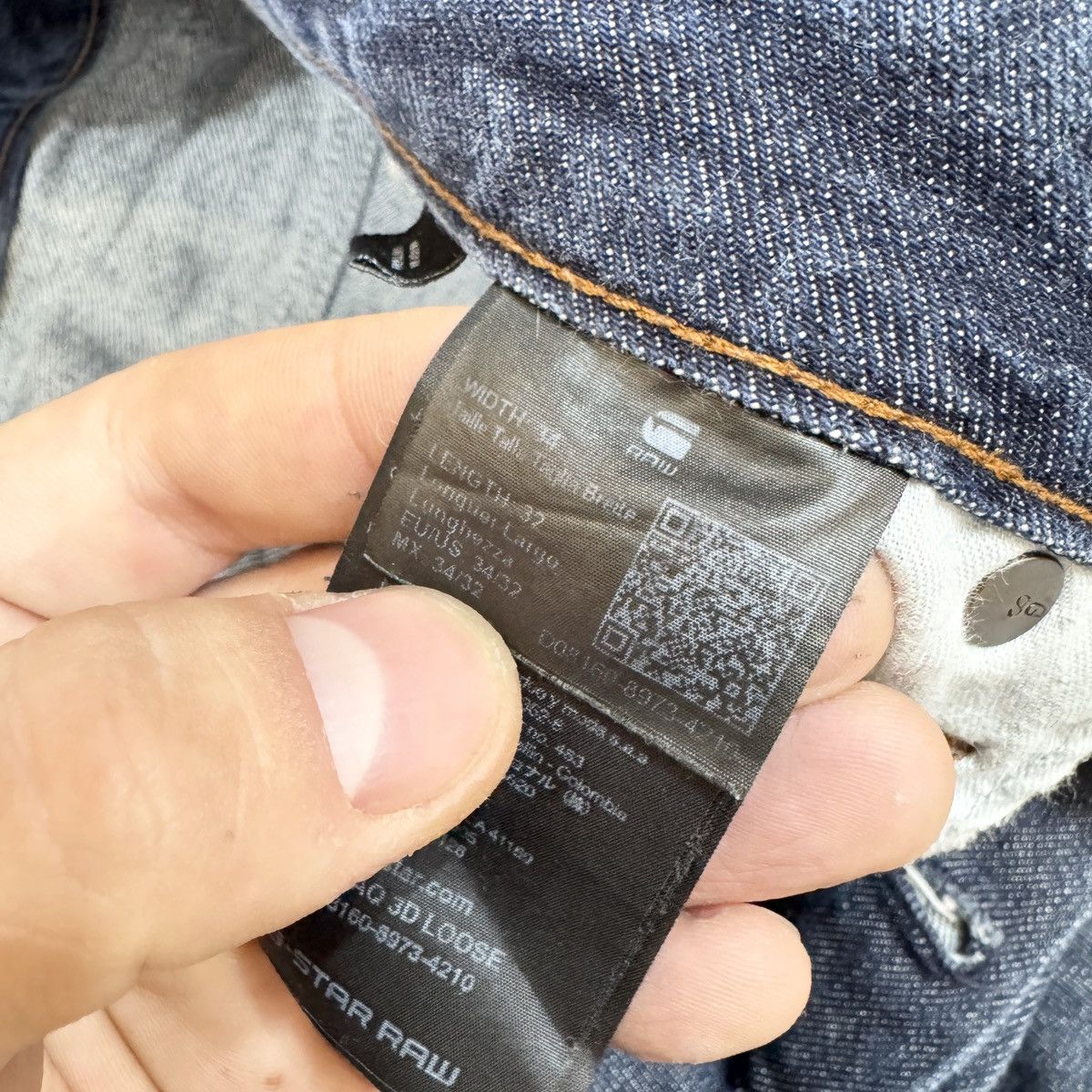 Designer × G-Star G-Star Raw Spiraq 3D Loose Fit Mens Jeans 34/32 Size US 34 / EU 50 - 8 Thumbnail