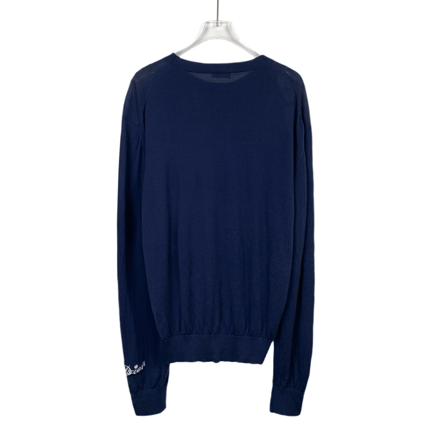 Dior Balenciaga Printed-crewneck wool sweater Size US XL / EU 56 / 4 - 4 Thumbnail