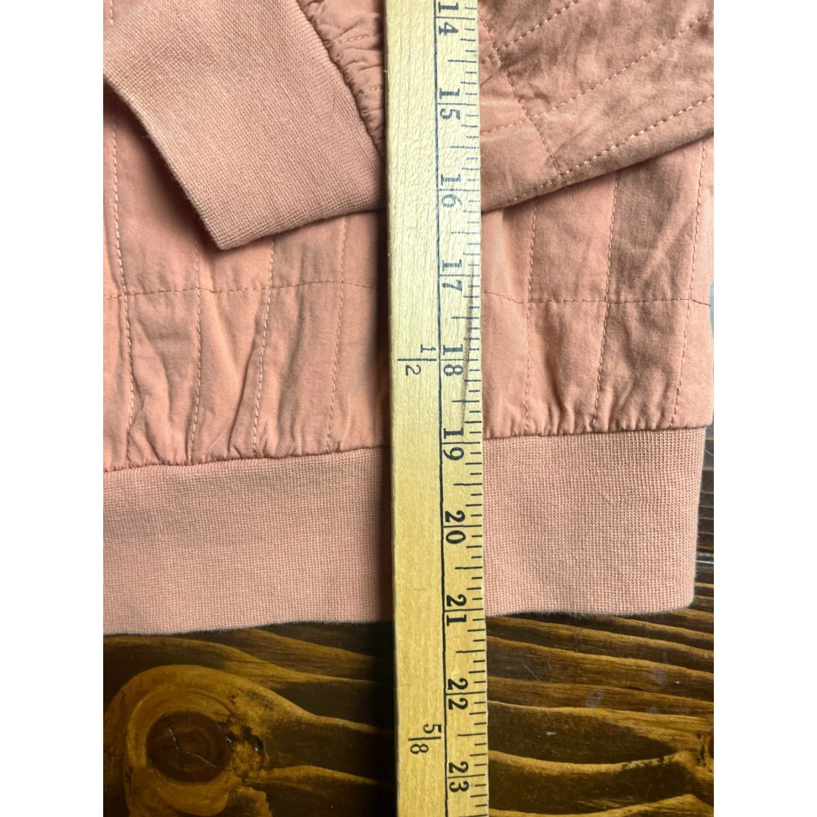 Vintage Universal Thread Sweater Women's Size XS Peach Quilted Pullover Size XS / US 0-2 / IT 36-38 - 5 Thumbnail