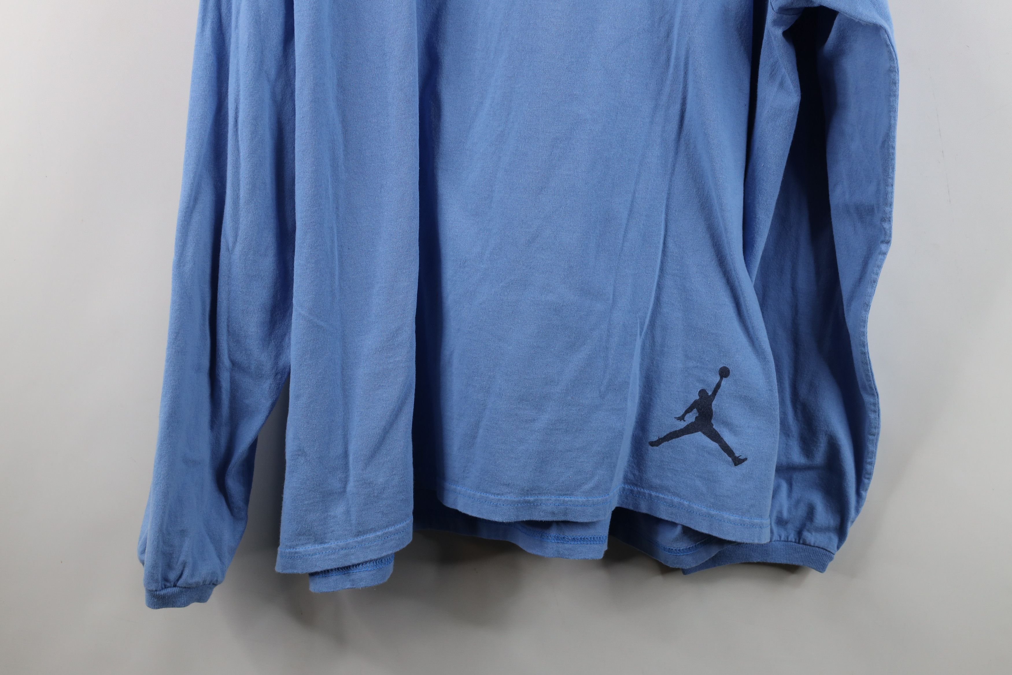 Nike Vintage Y2K Nike Air Jordan Long Sleve T-Shirt Blue USA Size US XL / EU 56 / 4 - 15 Thumbnail