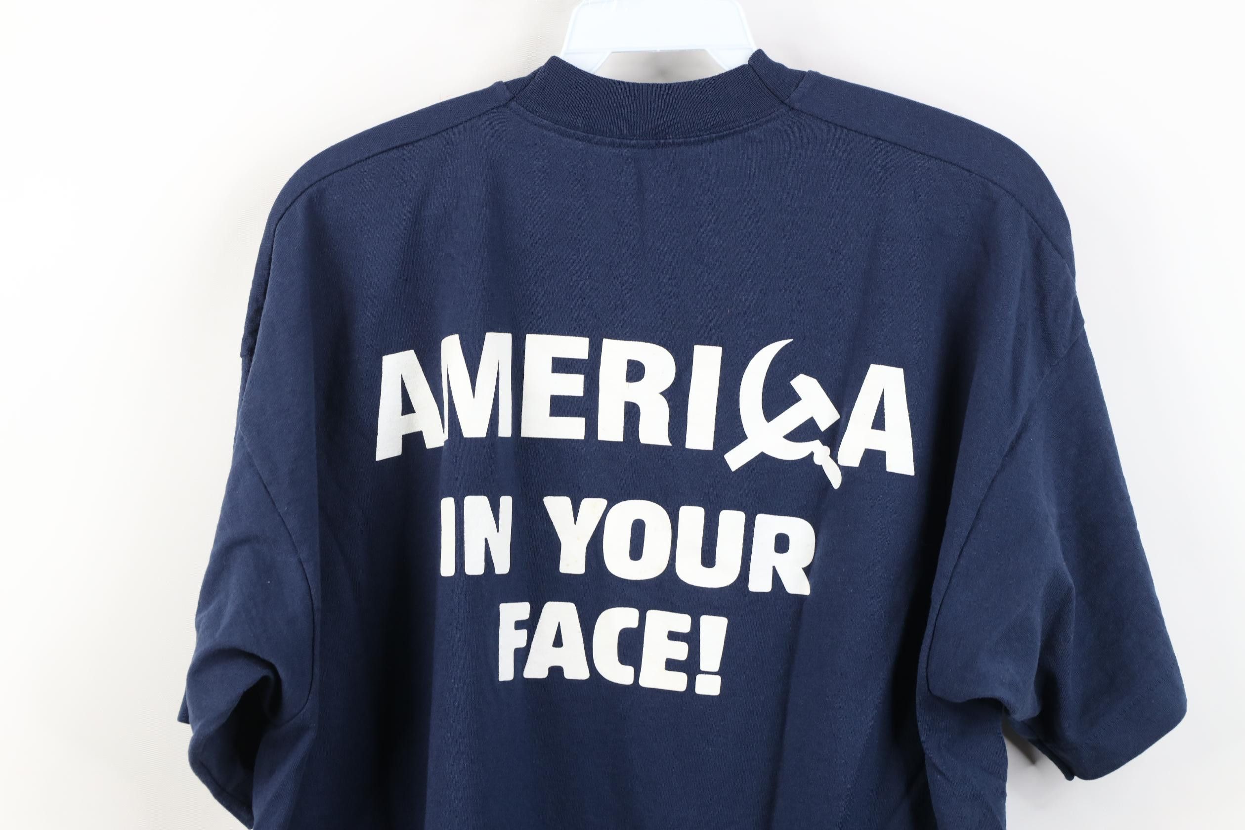 Vintage Vintage 90s Gun Bobnoxious Band Short Sleeve T-Shirt Blue Size US XL / EU 56 / 4 - 12 Thumbnail
