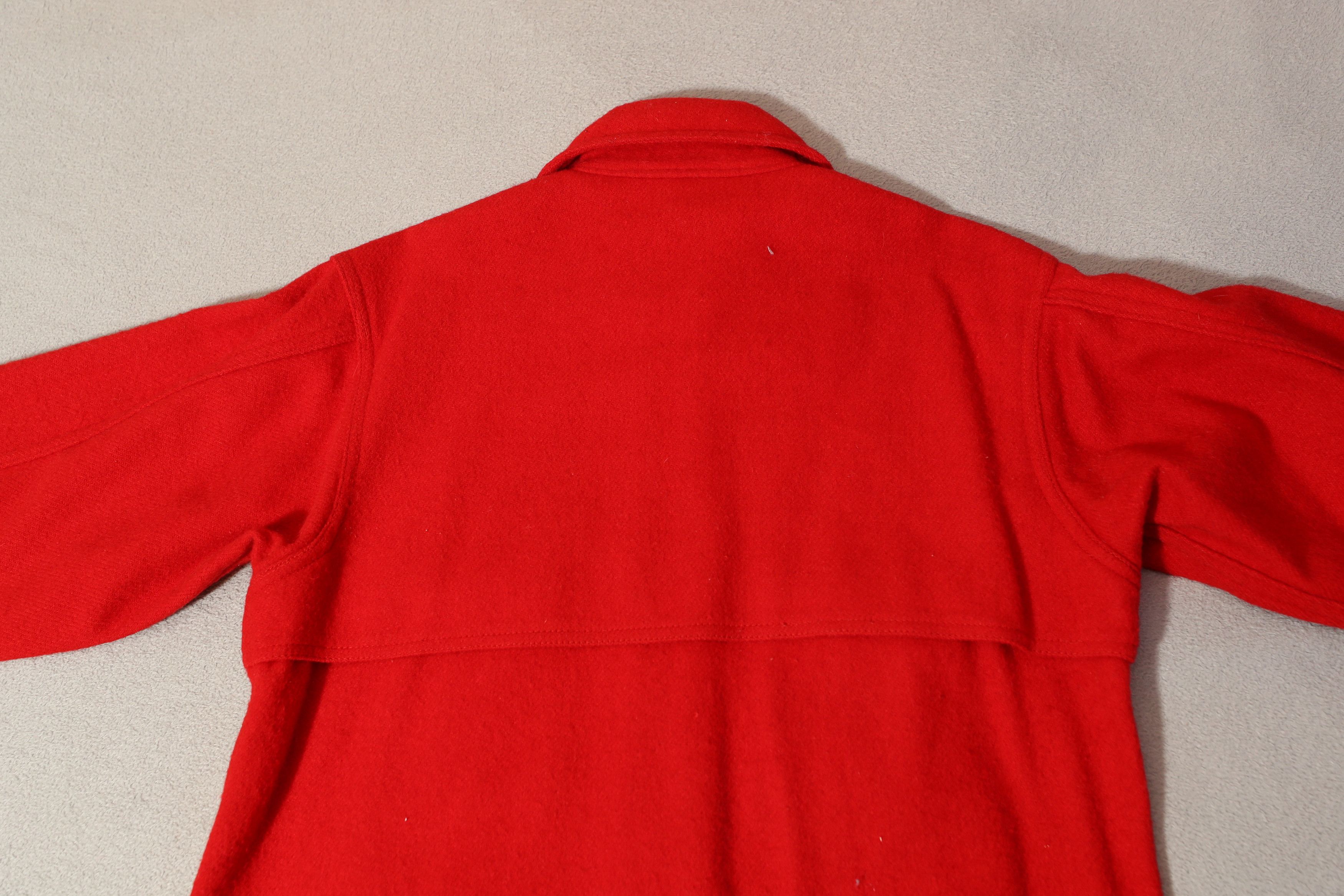 Johnson Woolen Mills Johnson Woolen Mills Red Wool Zip Hunting Tog Jacket (15) Size XL / US 12-14 / IT 48-50 - 13 Thumbnail