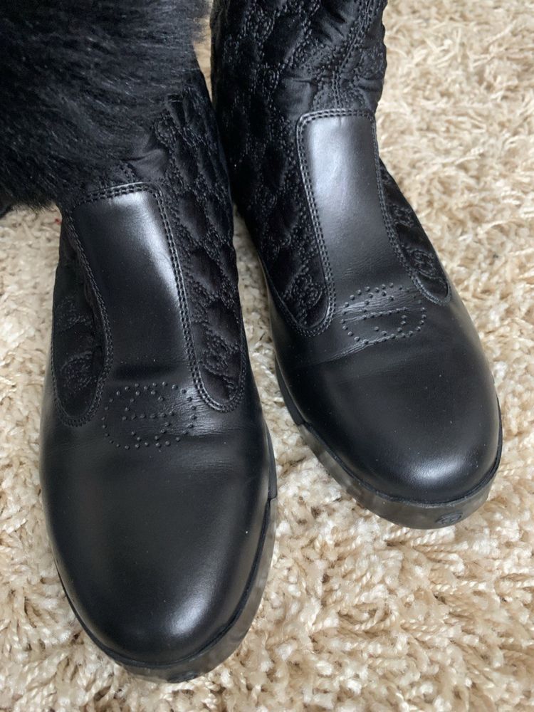 Gucci Gucci Fur Leather GG Boots Size US 7.5 / IT 37.5 - 5 Thumbnail