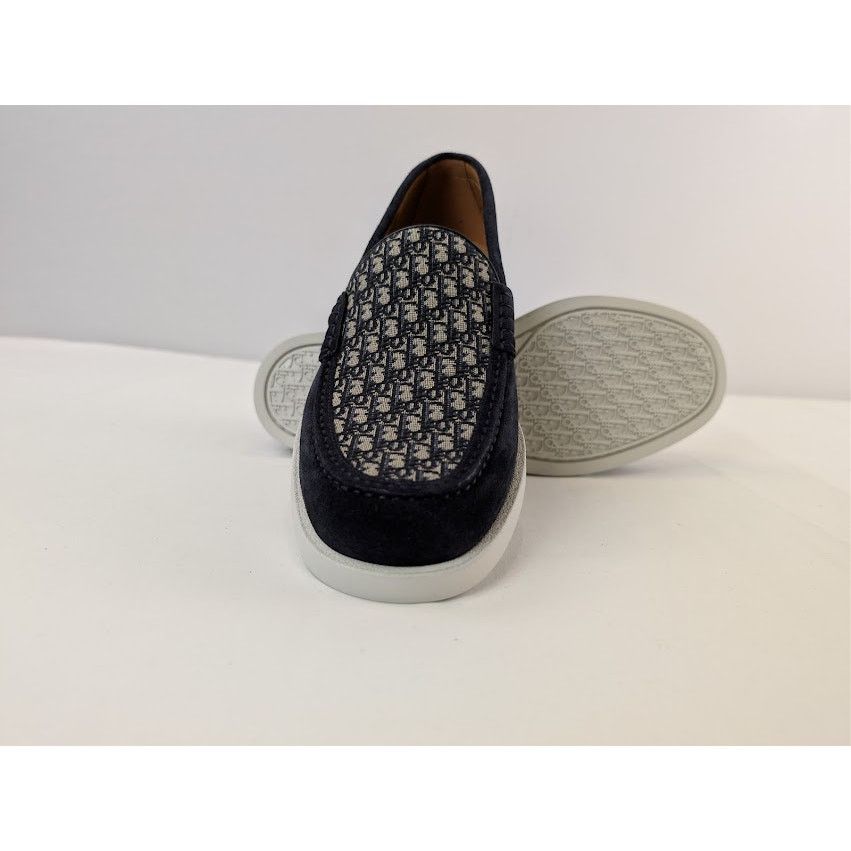 Dior o1rshd1 Granville Clean Smooth Loafer Boots in Blue / Beige Size US 10 / EU 43 - 13 Thumbnail