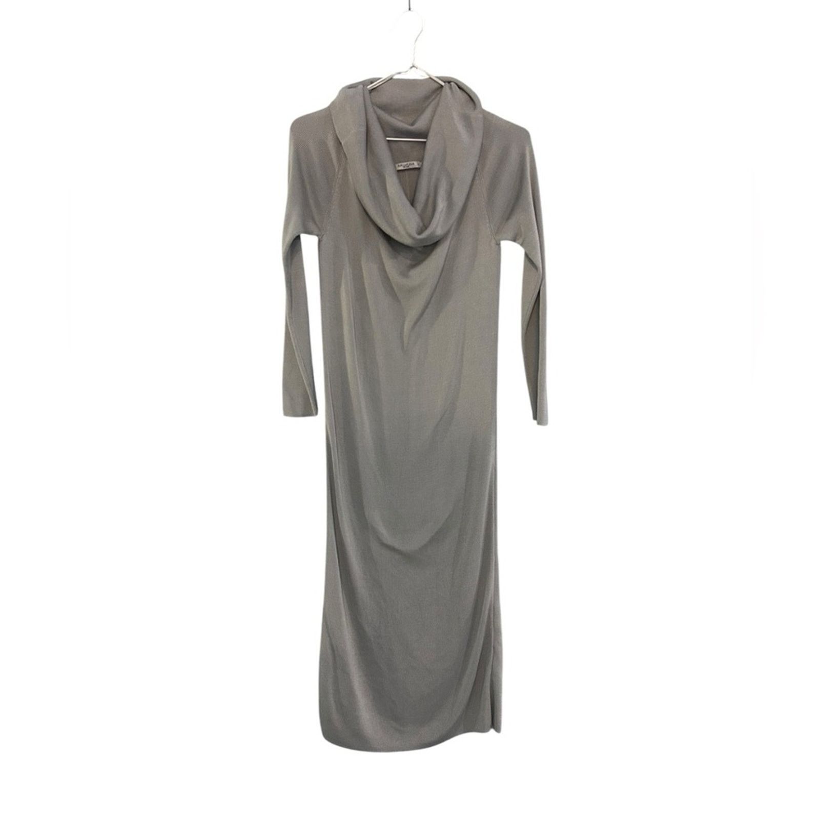 Other MM Lafleur Lalita Dress Silver Silk Knit Midi Slit Dress S Size S / US 4 / IT 40 - 3 Thumbnail