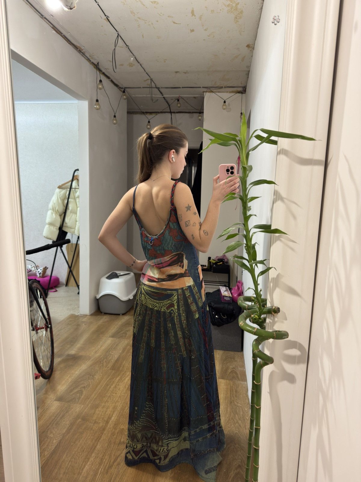 Vintage VINTAGE SAVE THE QUEEN! 2000s PRINTED MAXI DRESS Size XL / US 12-14 / IT 48-50 - 10 Thumbnail
