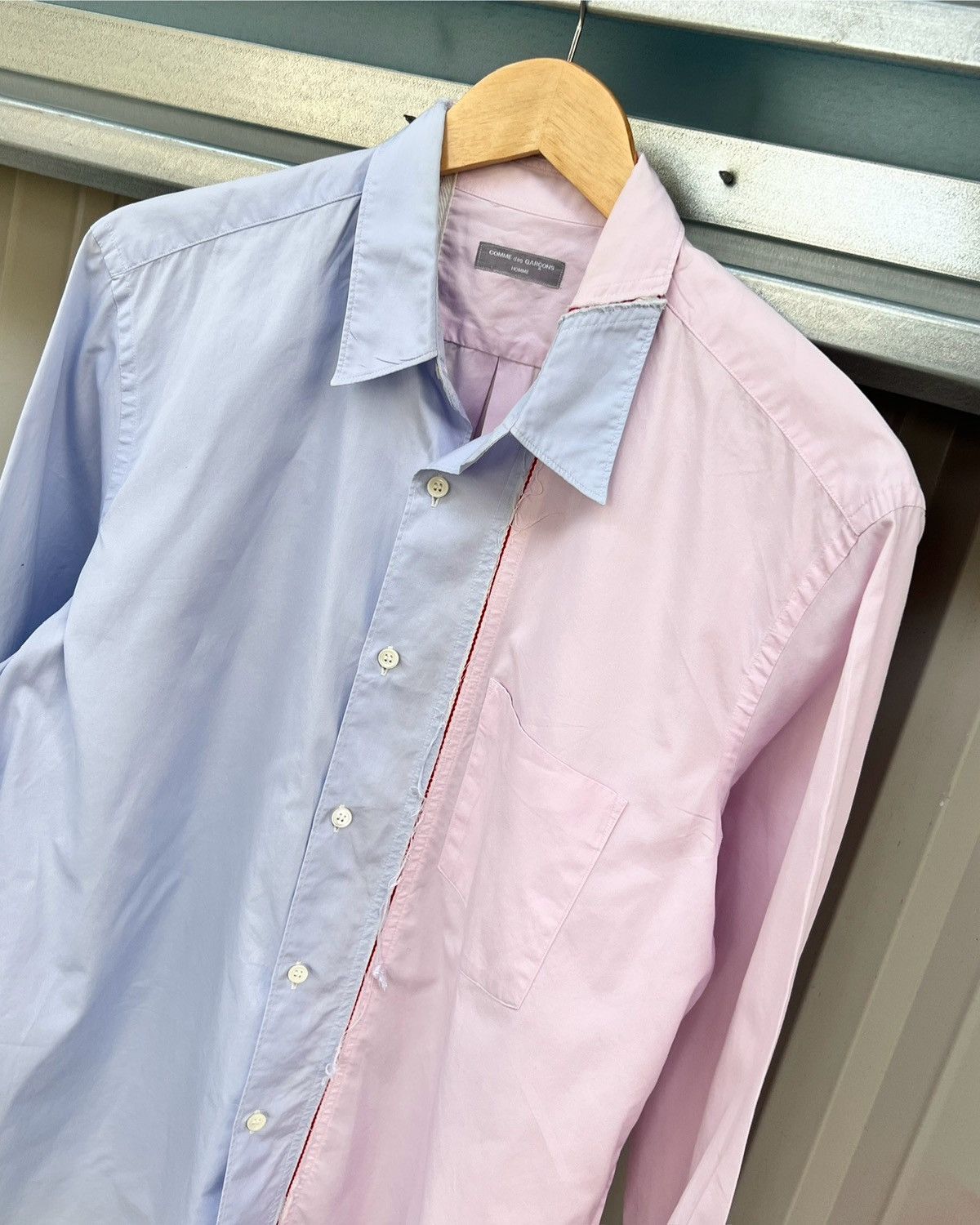 Comme des Garcons SS2000 RARE Reconstructed Split Artisan Shirt Size US M / EU 48-50 / 2 - 4 Thumbnail