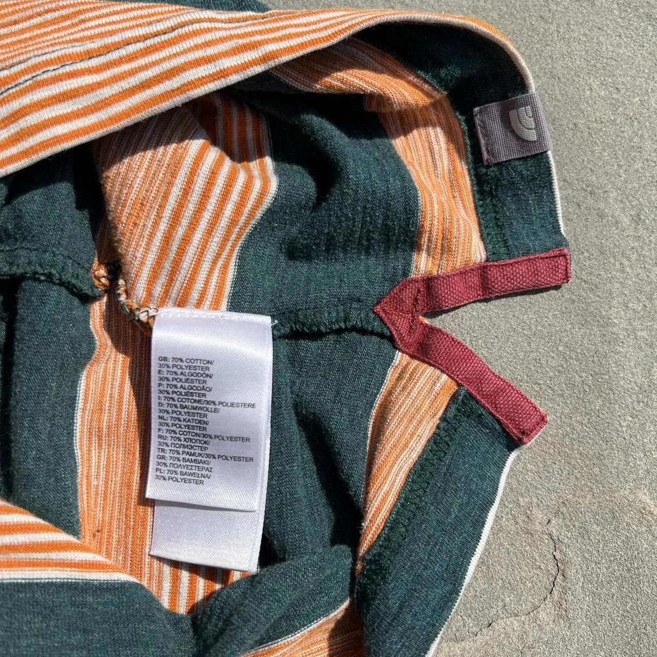 The North Face The North Face Orange and Green Striped Polo Size US M / EU 48-50 / 2 - 7 Thumbnail