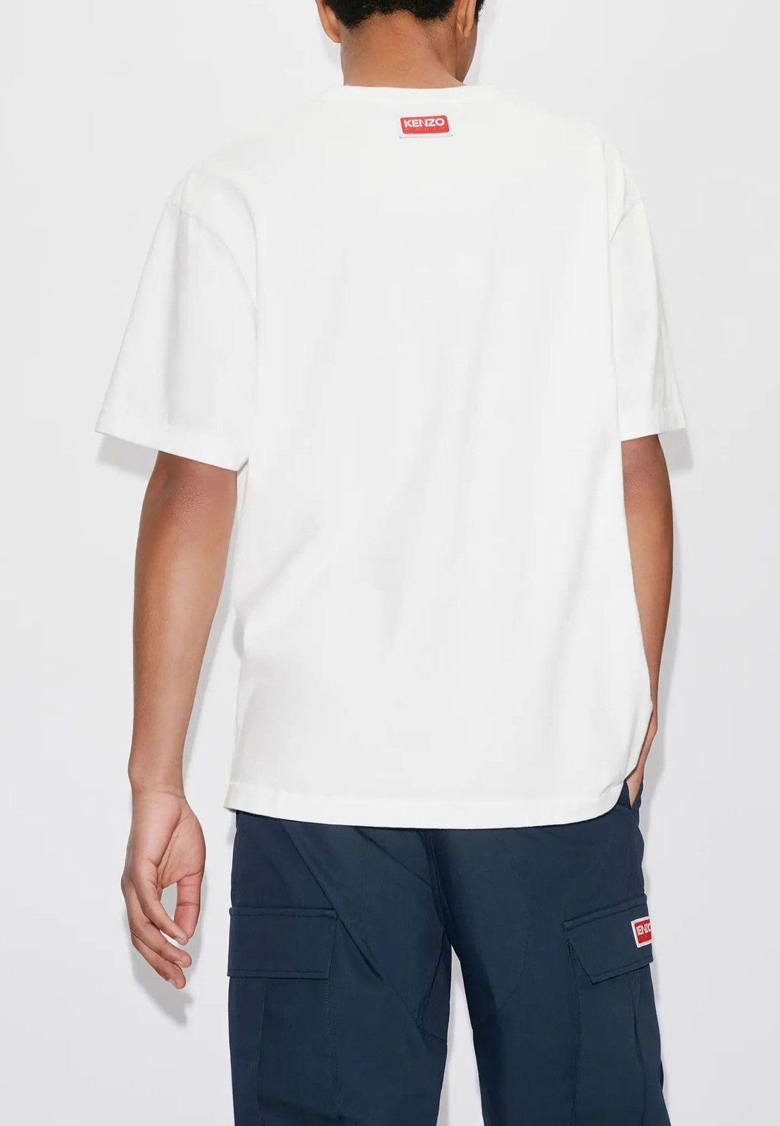 Kenzo Kenzo Tiger White Oversized T-Shirt Size M Cotton Tee Size US M / EU 48-50 / 2 - 2 Thumbnail