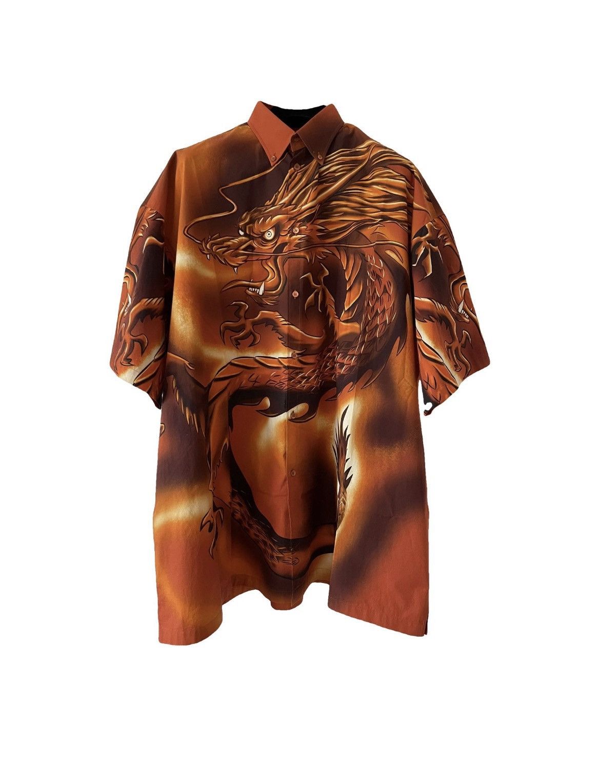 Balenciaga Oversized Dragon Shirt Size US S / EU 44-46 / 1 - 1 Thumbnail