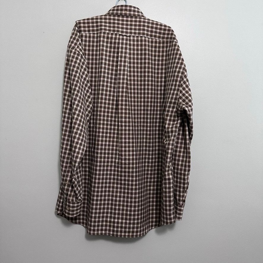 Faconnable Faconnable brown plaid button down Size US XL / EU 56 / 4 - 3 Thumbnail