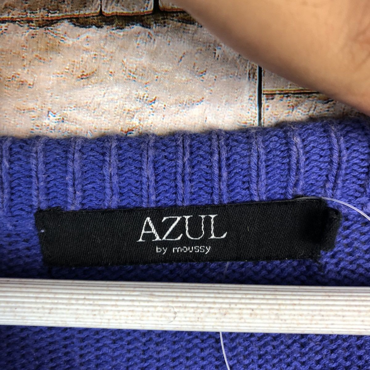 Japanese Brand Azul Purple navajo Knitwear sweatshirt #A1062 Size US L / EU 52-54 / 3 - 10 Thumbnail