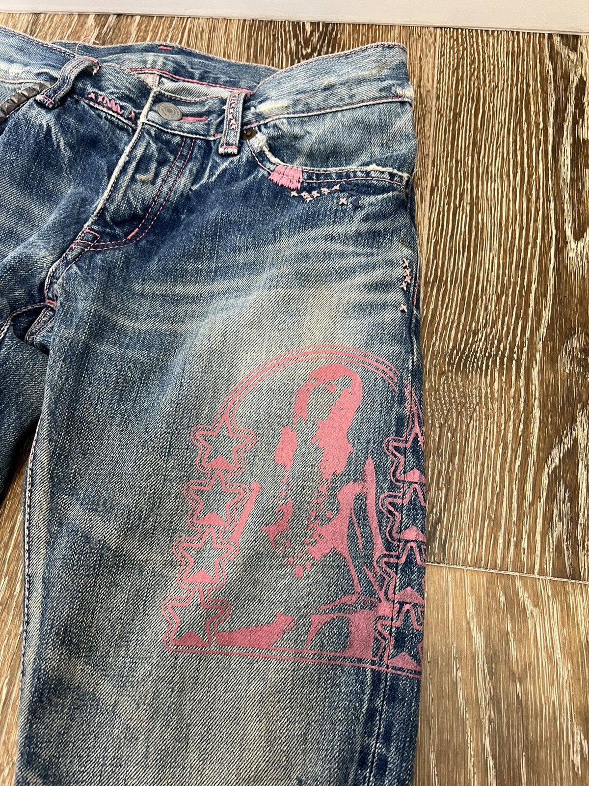 Hysteric Glamour Hysteric glamour kinky distressed repaired selvedge jeans Size US 29 - 4 Thumbnail
