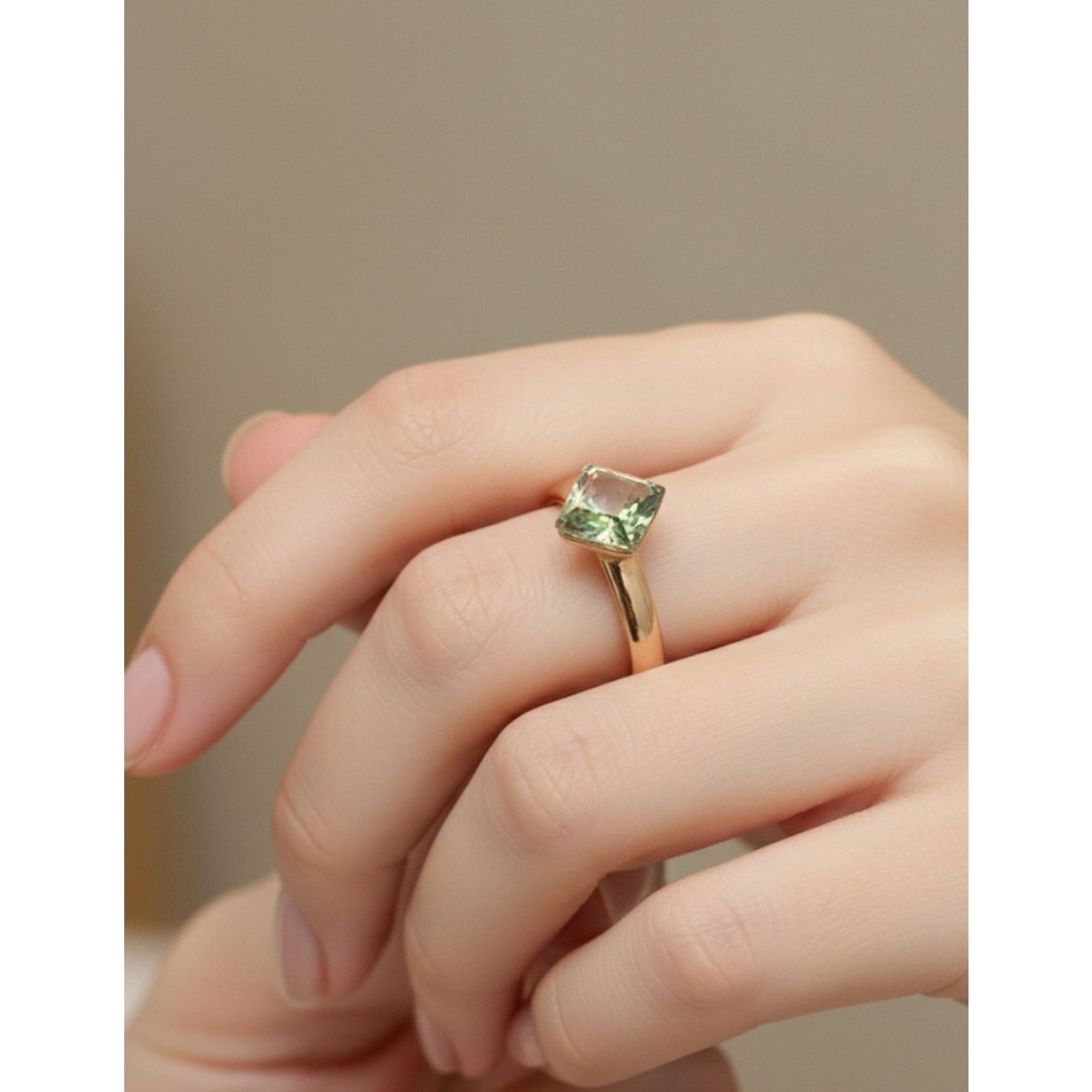 Swarovski Swarovski Blue Topaz Gold Plated Ring Size 7 Size ONE SIZE - 2 Thumbnail