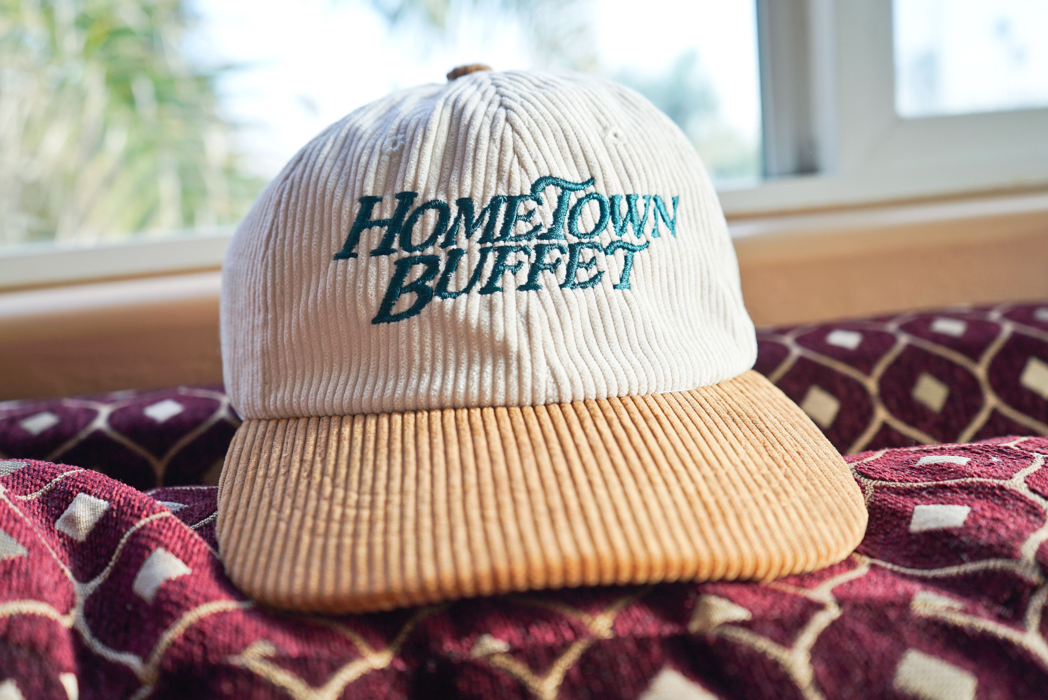 Handmade Hometown Buffet, Food, Restaurant, Y2K, 90s Corduroy Hat | Grailed