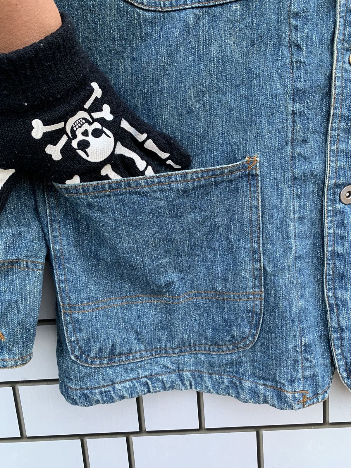 Indigo × Japanese Brand × Vintage Vintage Japanese Brand Nepuca Workwear Denim Jacket Size US L / EU 52-54 / 3 - 14 Thumbnail