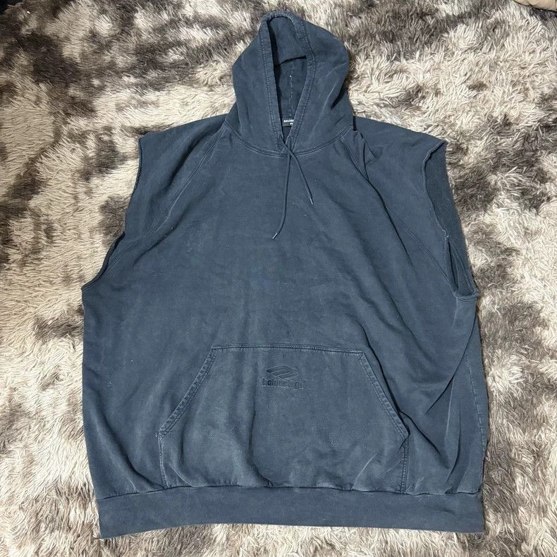 Balenciaga Balenciaga 3B Sports Sleeveless Hoodie Size US L / EU 52-54 / 3 - 1 Thumbnail