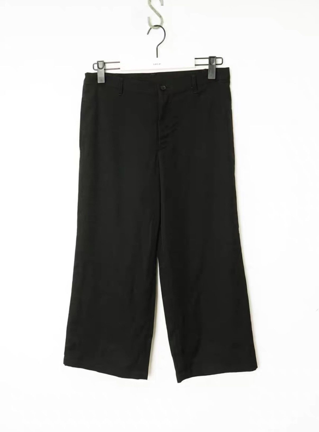 Yohji Yamamoto Yohji Yamamoto Wool Cropped Wide-Leg Pants Size US 32 / EU 48 - 1 Thumbnail