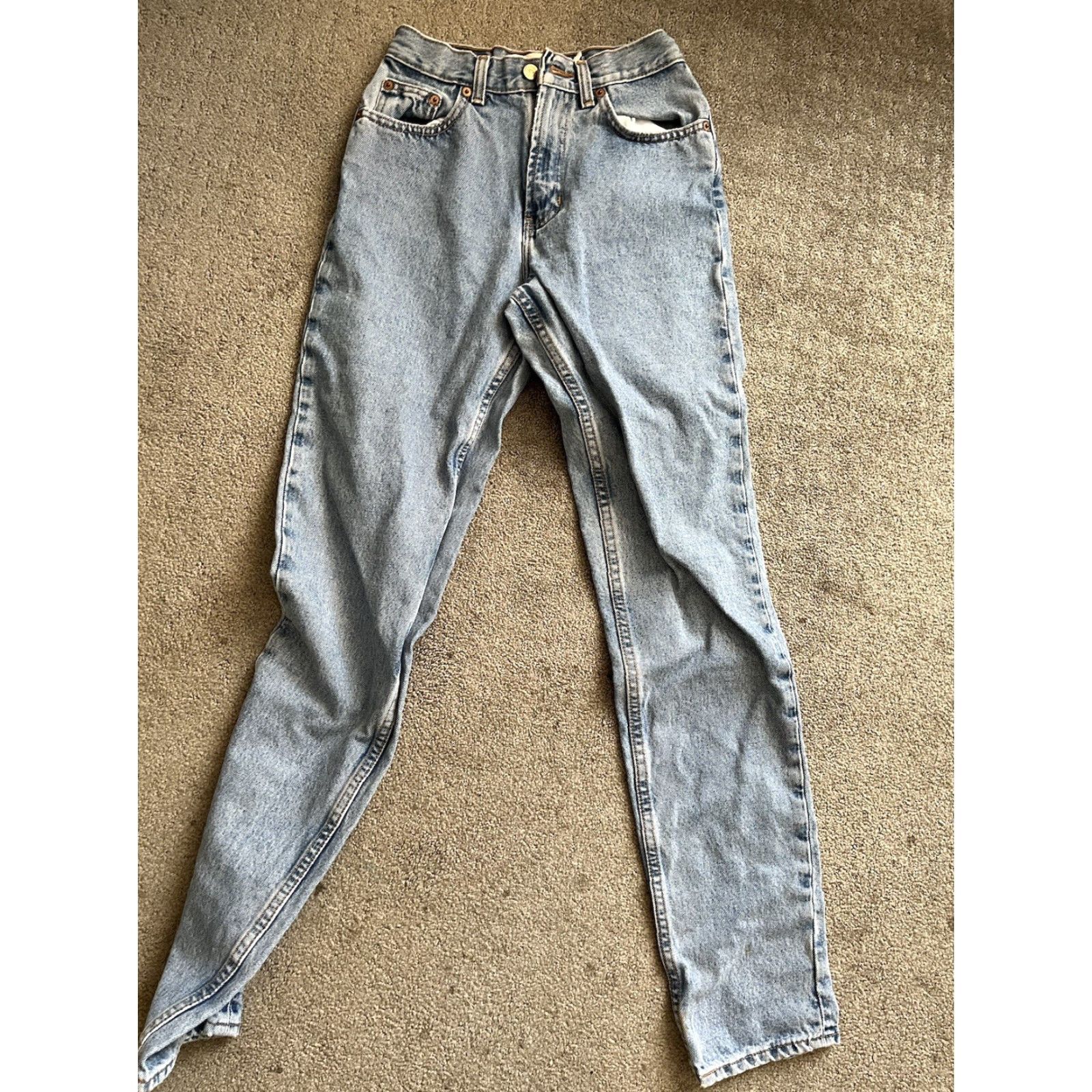 Gap VINTAGE Distressed 90s Gap Classic Fit Tapered Jeans Womens ACTUAL 24x31 Denim Size 42" / US 20 - 3 Thumbnail