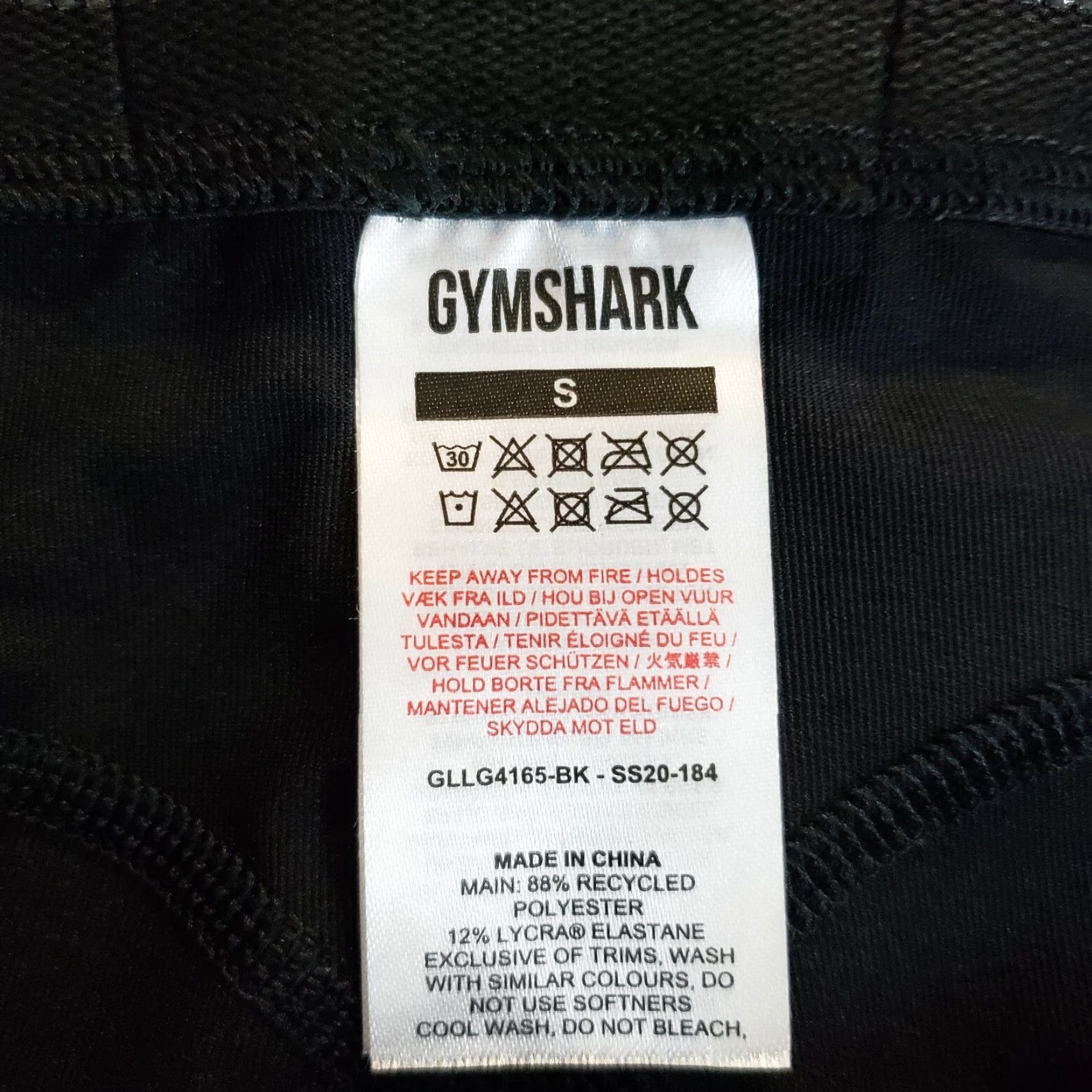 Gymshark Gymshark Womens Capri Leggings Sz Small Black Gray Mid Rise Size 28" / US 6 / IT 42 - 4 Thumbnail
