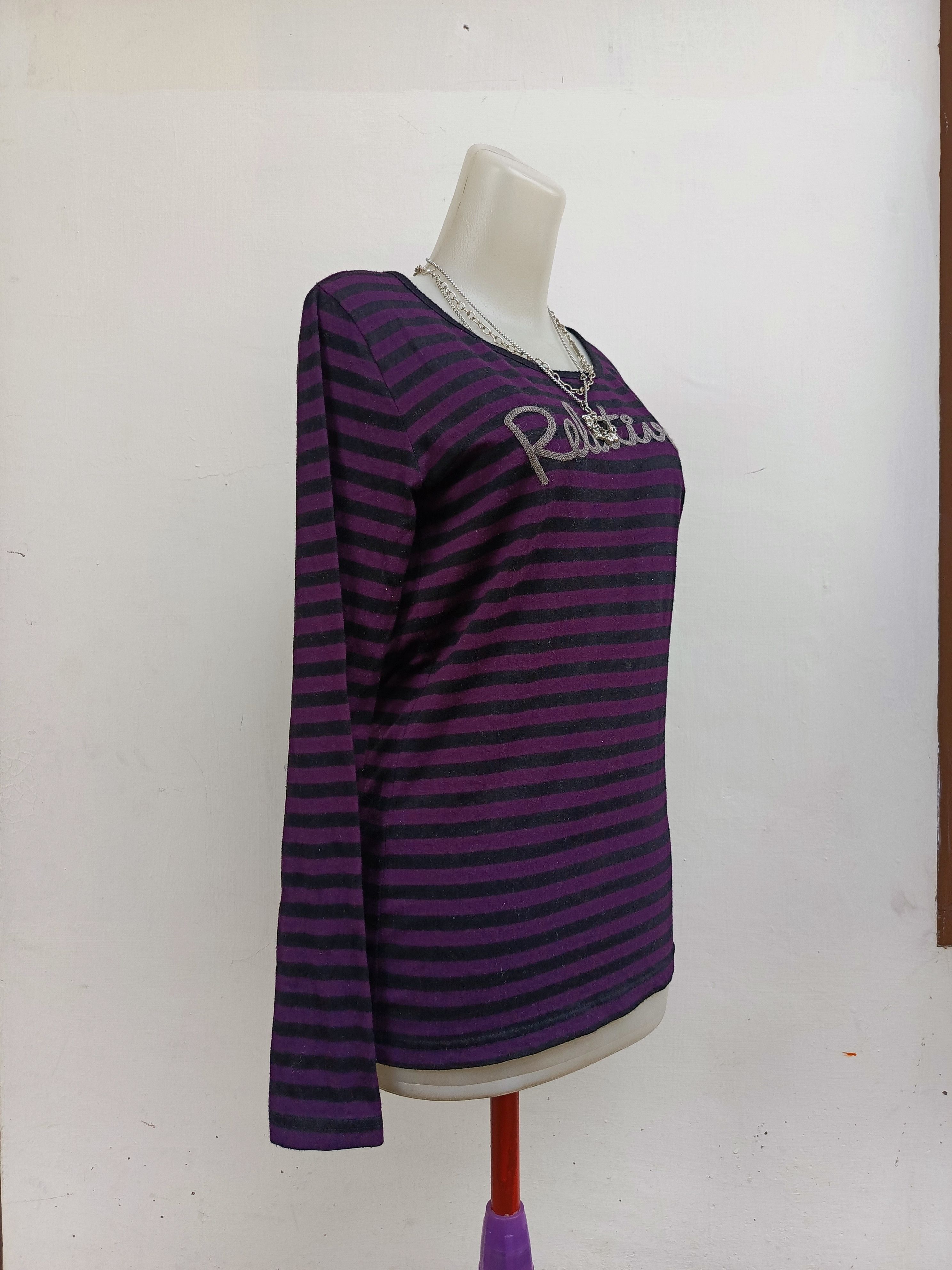 Japanese Brand Colza Striped Long Sleeve Tee Size L / US 10 / IT 46 - 3 Thumbnail