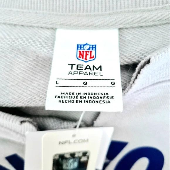 NFL Official NY Giants Split V-Neck Sweatshirt Fall Gift Travel Size L / US 10 / IT 46 - 8 Thumbnail