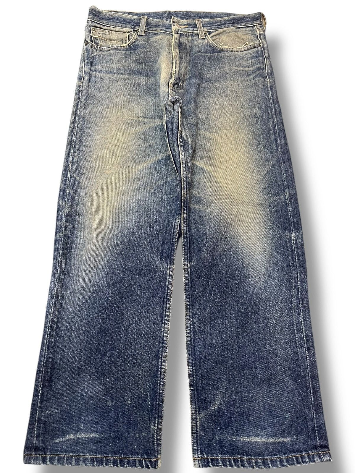 Japanese Brand Vintage Japanese Mudwash Mossy Denim Size US 30 / EU 46 - 1 Thumbnail