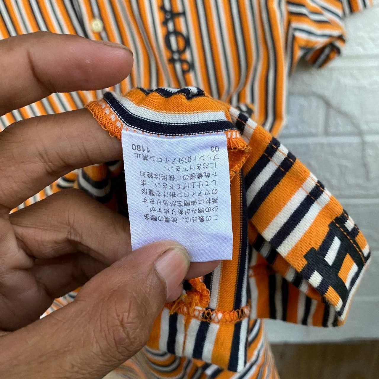 If Six Was Nine × Japanese Brand × PPFM Vintage PPFM Stripe half button tee Size US S / EU 44-46 / 1 - 4 Thumbnail