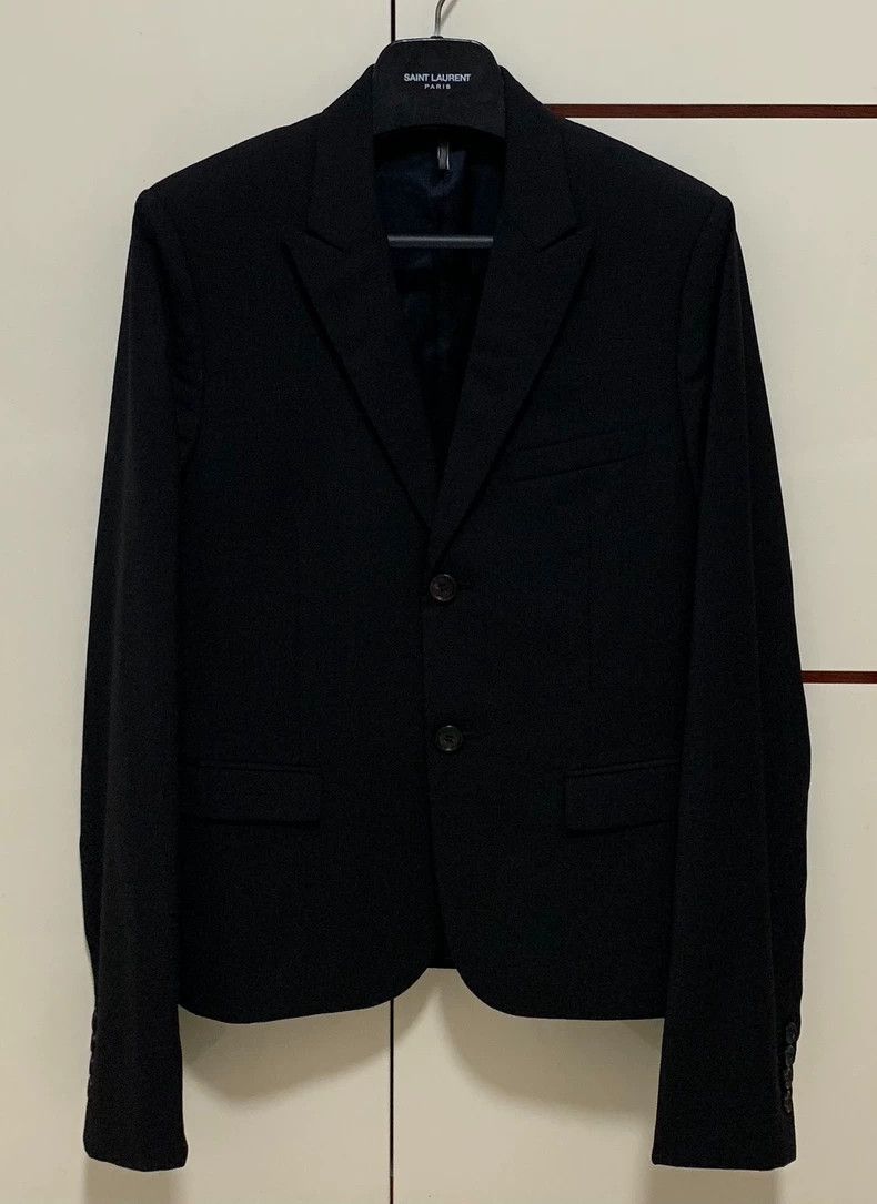 Dior Dior 08fw catwalk black two-button sword collar suit 2504-N Size 46R - 1 Thumbnail
