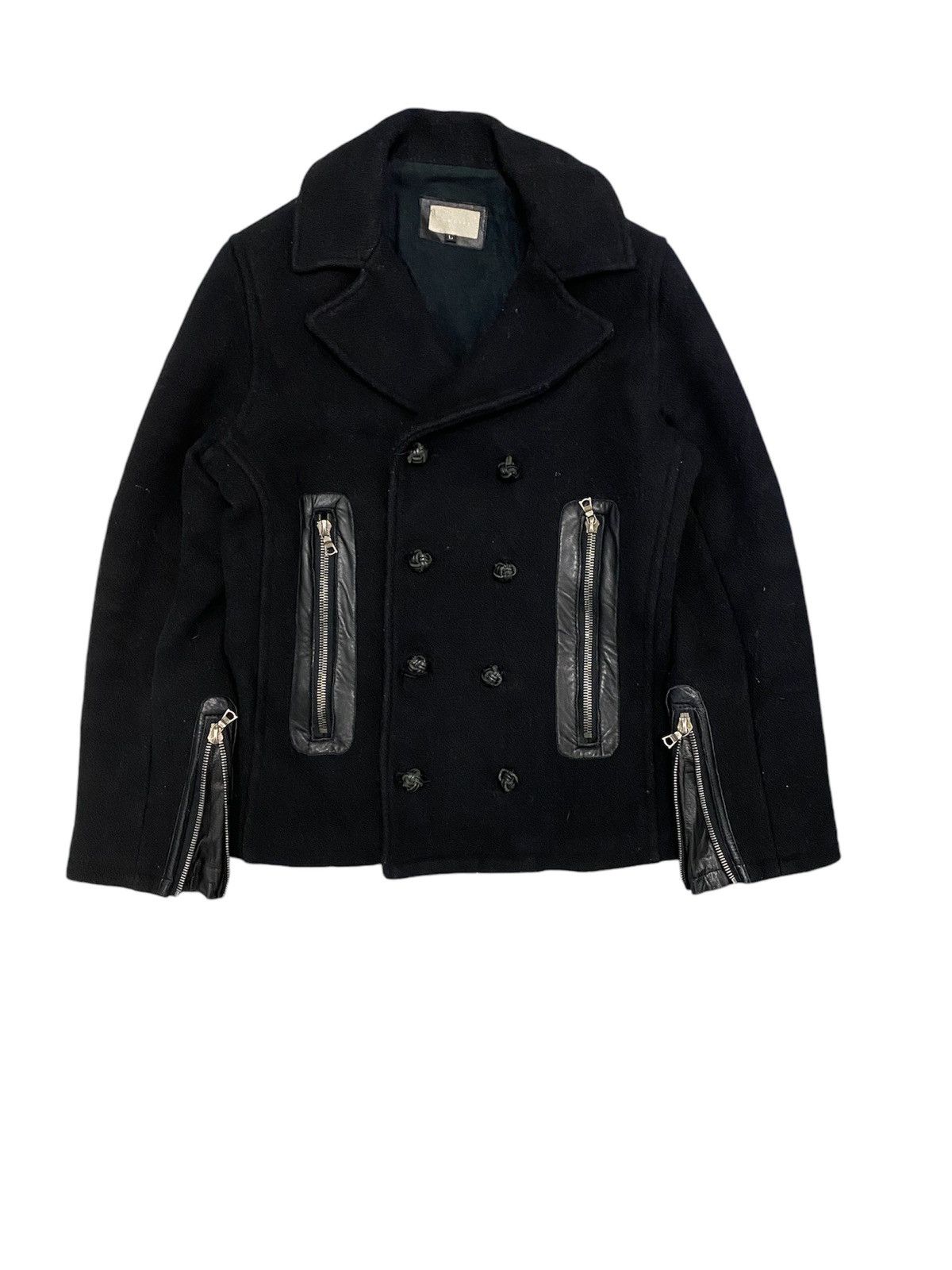 Ekam 1990s Rawlife by Ueno Shokai RIRI zipper leather Heavy coat Size US L / EU 52-54 / 3 - 1 Thumbnail